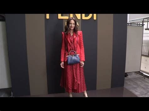 fendi instagram katie holmes|Katie Holmes, Georgina Rodriguez and more at Fendi Photocall .